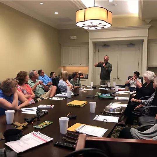 Andrew teaching a firearms safety class in South Florida