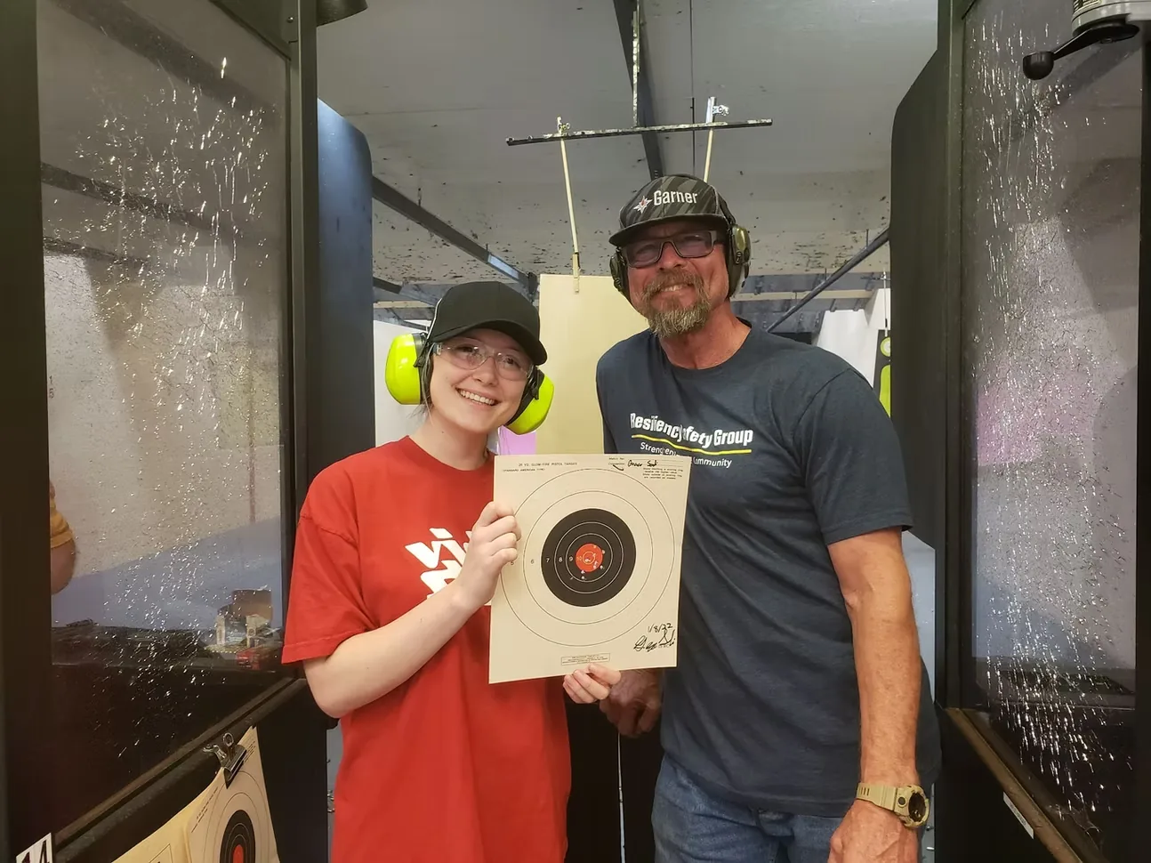 Concealed carry training table setup